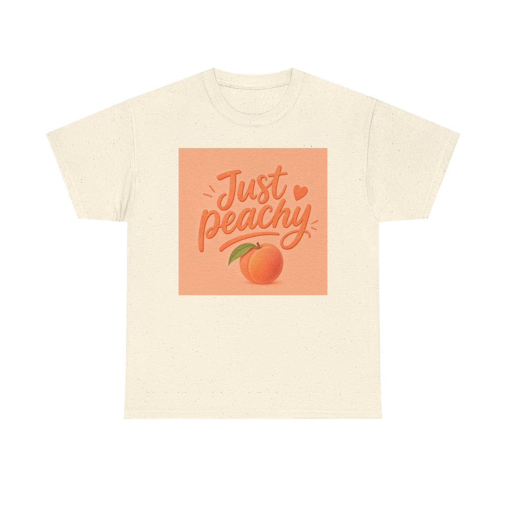Just Peachy T‑Shirt – Retro Peach Graphic Tee