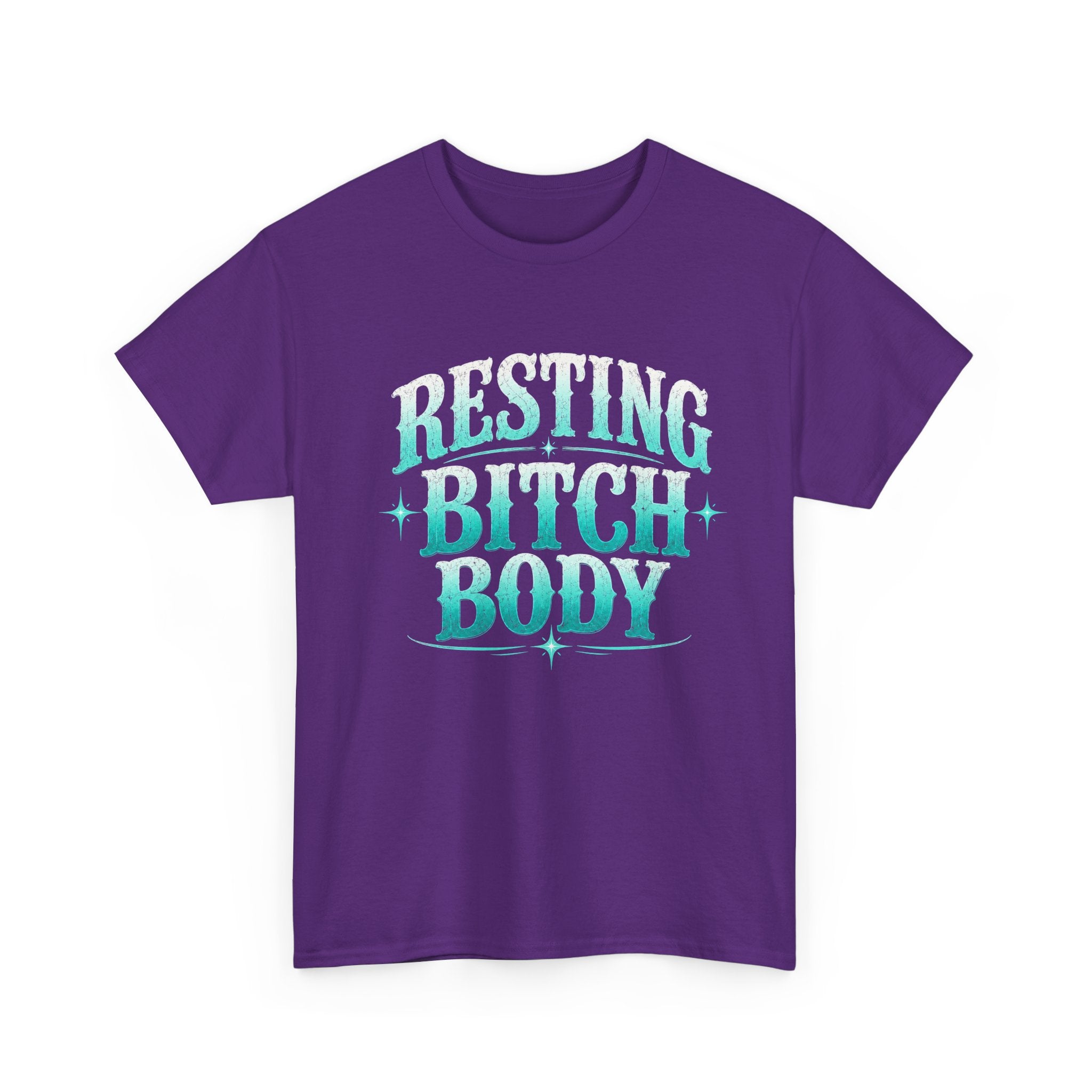 Resting Bitch Body Tee — Sassy Graphic White T‑Shirt