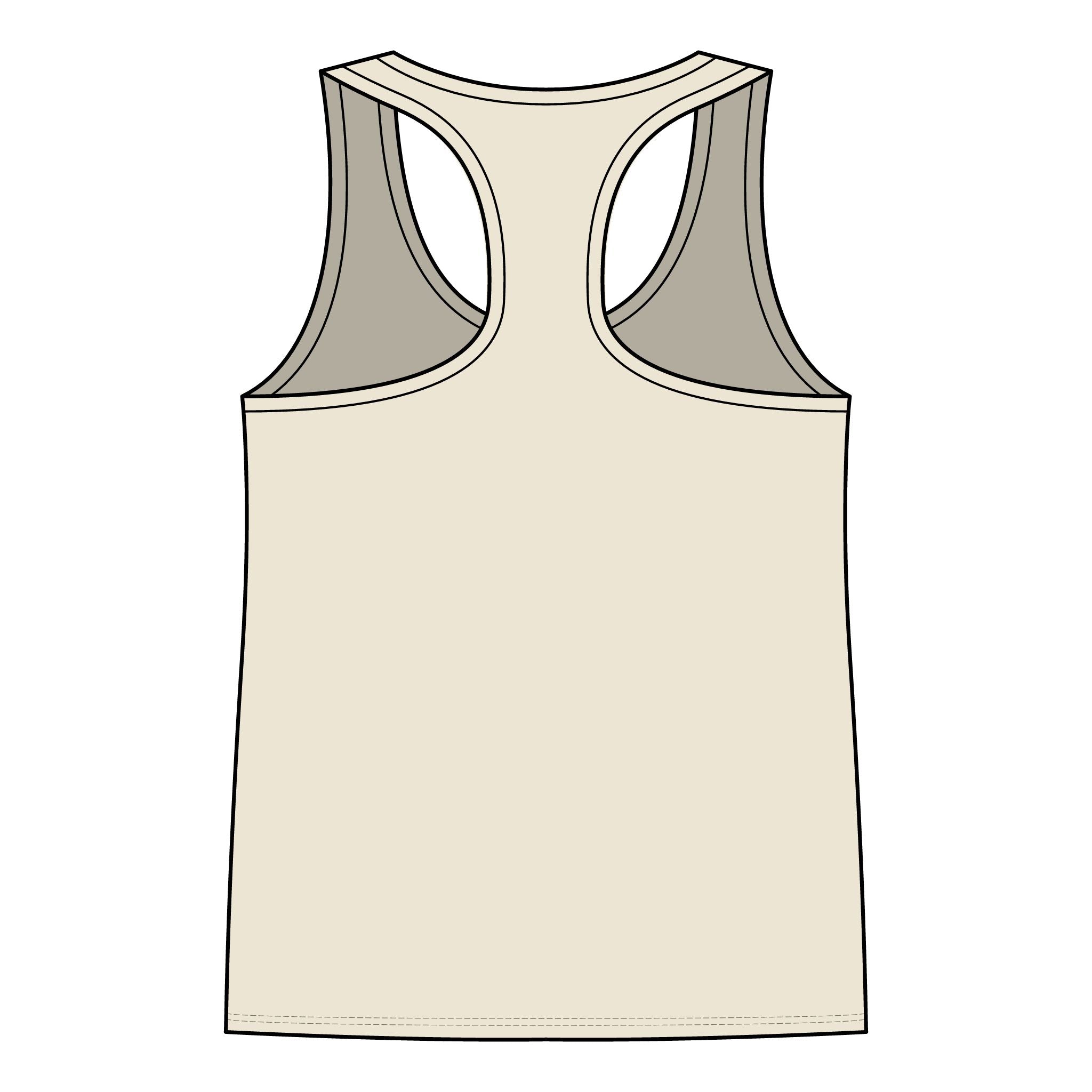 Racerback Tank – "Respectfully, I don’t give a shit" Graphic