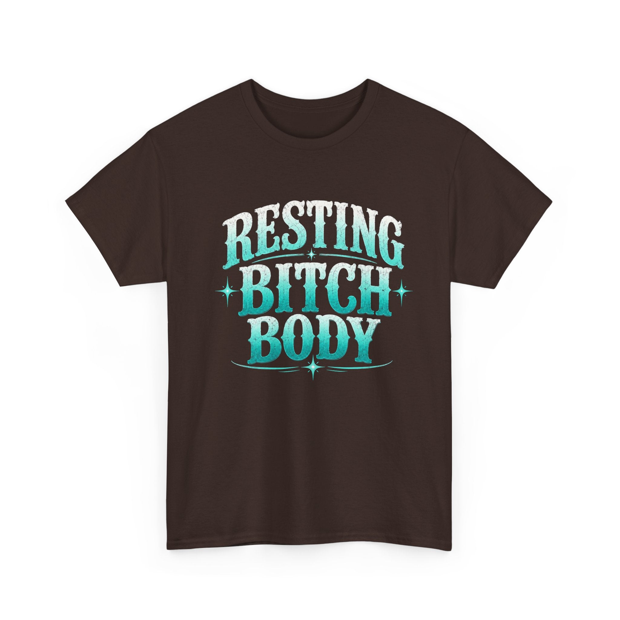 Resting Bitch Body Tee — Sassy Graphic White T‑Shirt