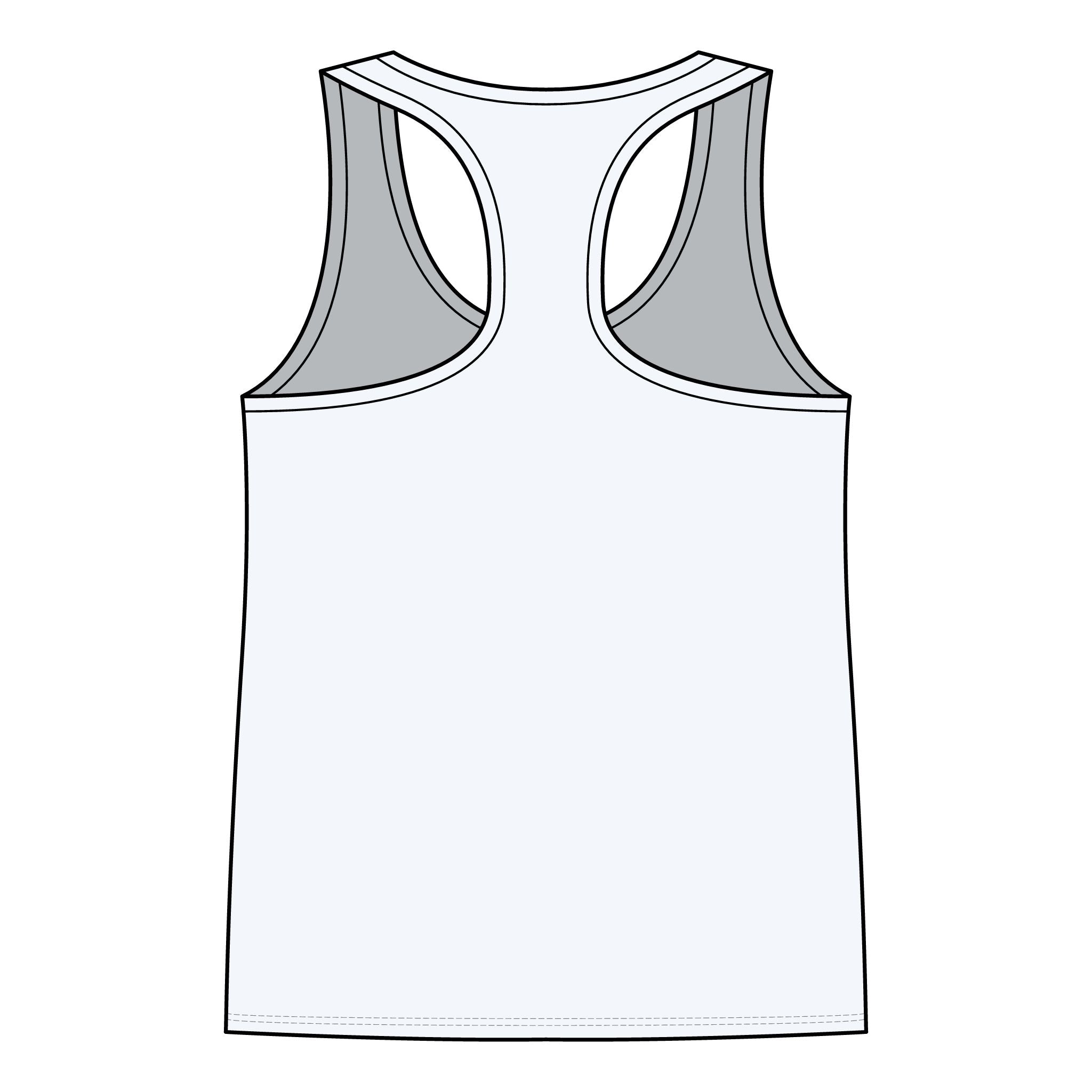 Fluffy Cloud Racerback Tank — "I'm Not Fat, I'm Fluffy" Cute Graphic Tank Top