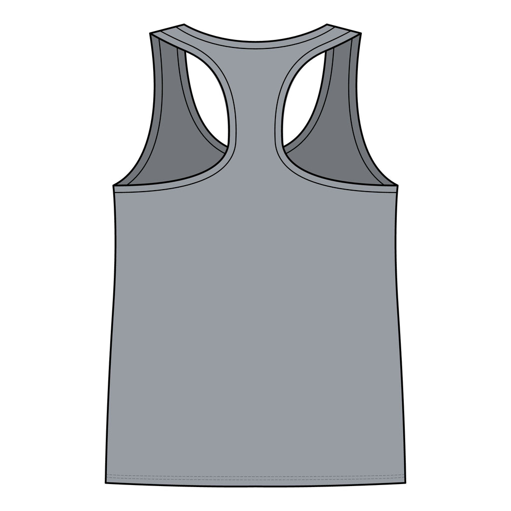 Fluffy Cloud Racerback Tank — "I'm Not Fat, I'm Fluffy" Cute Graphic Tank Top