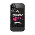 Caffeinated Queen Clear Magnetic Phone Case — Impact‑Resistant Protection for Badass Women
