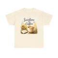 Sunshine and Coffee Tee — Vintage Sunflower Coffee Cup Graphic Shirt