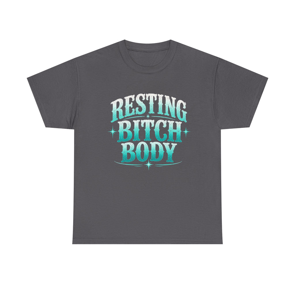 Resting Bitch Body Tee — Sassy Graphic White T‑Shirt