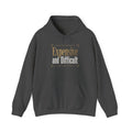 Expensive Taste Hoodie — Minimal Gold Typography Hooded Sweatshirt