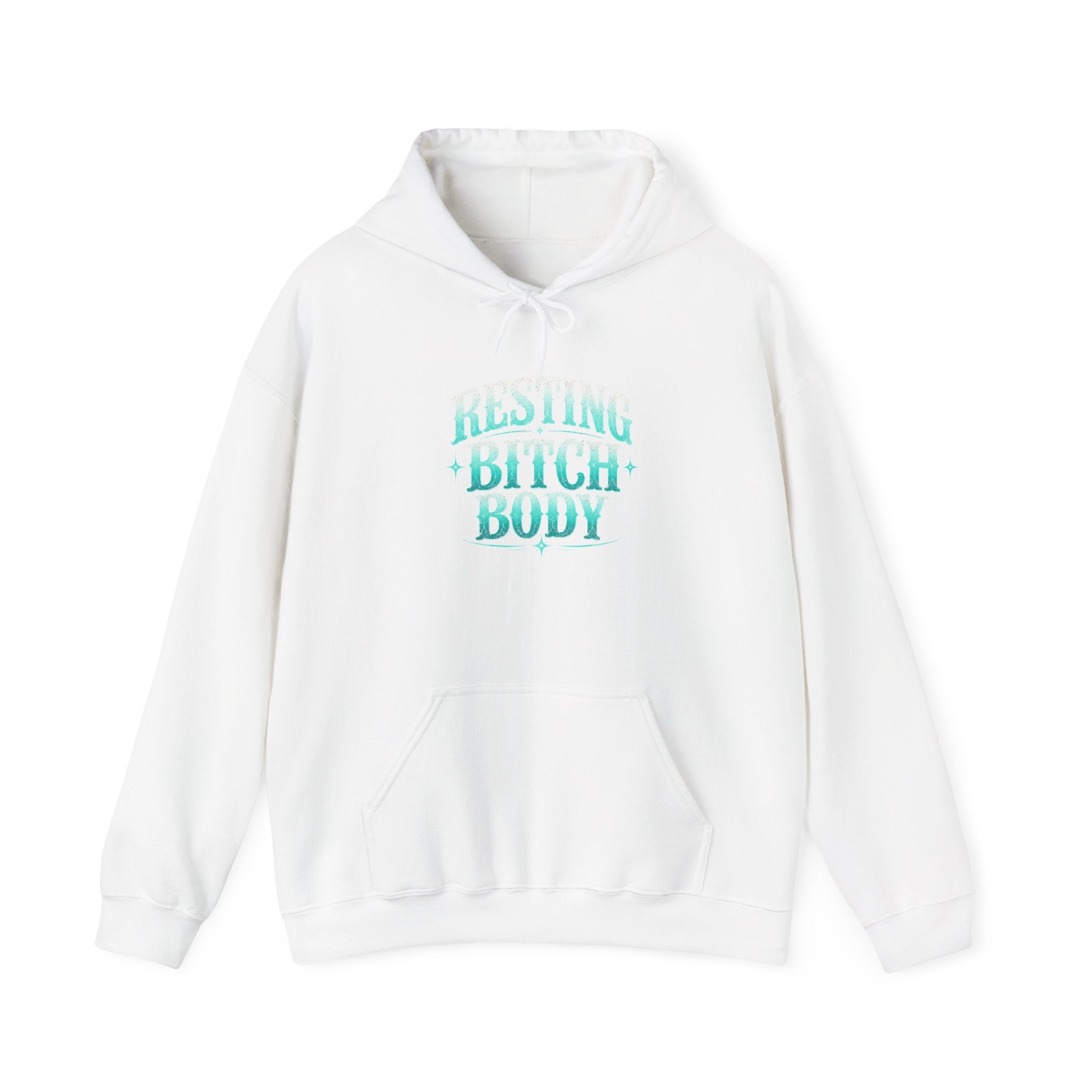 Resting Bitchy Buddy Hoodie — Funny Retro Pastel Graphic Sweatshirt