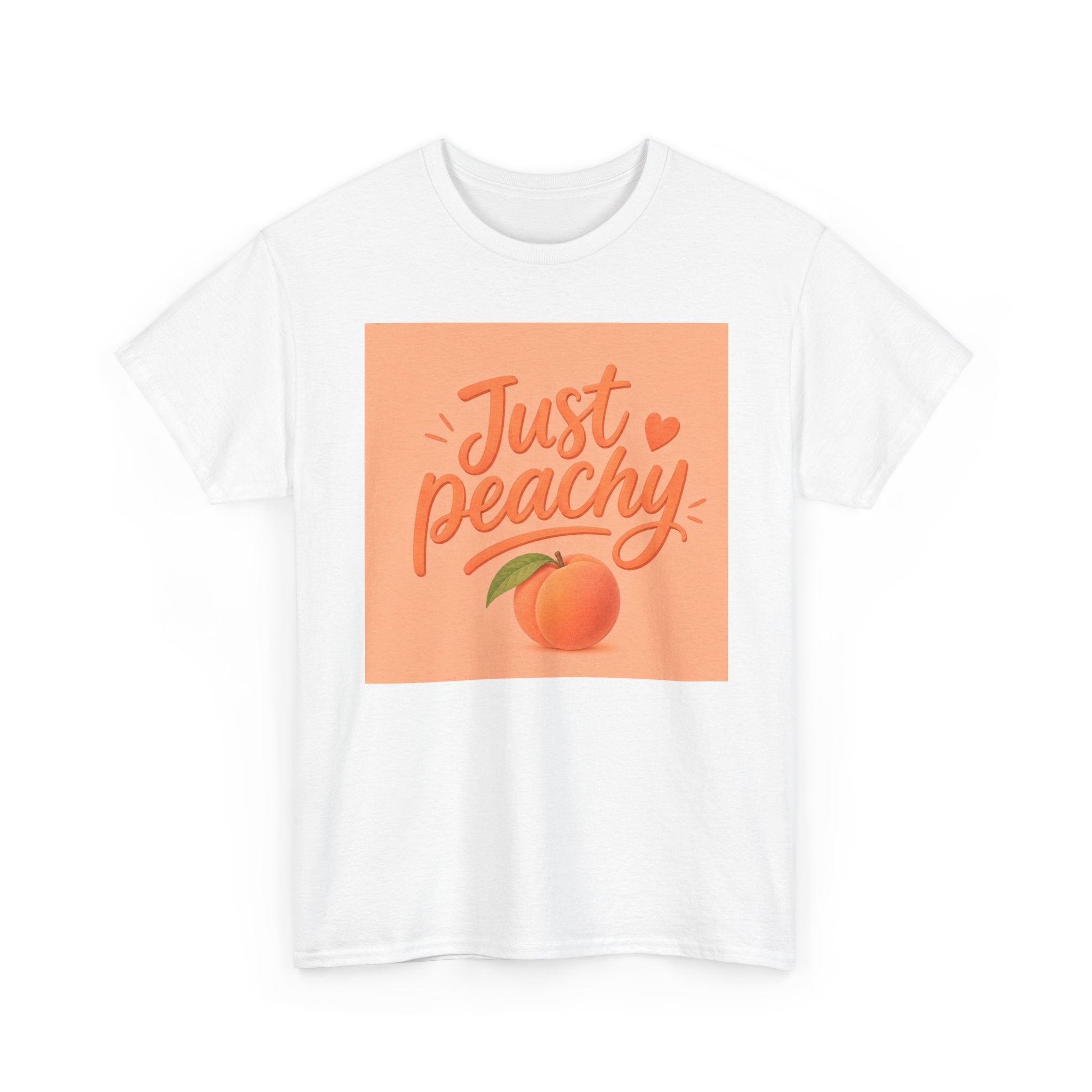 Just Peachy T‑Shirt – Retro Peach Graphic Tee
