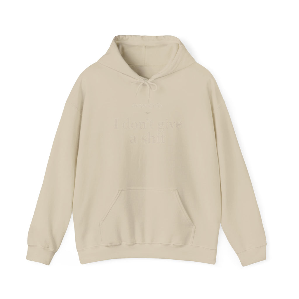 Hoodie: "Respectfully, I Don't Give a Shit" Graphic Oversized Pullover