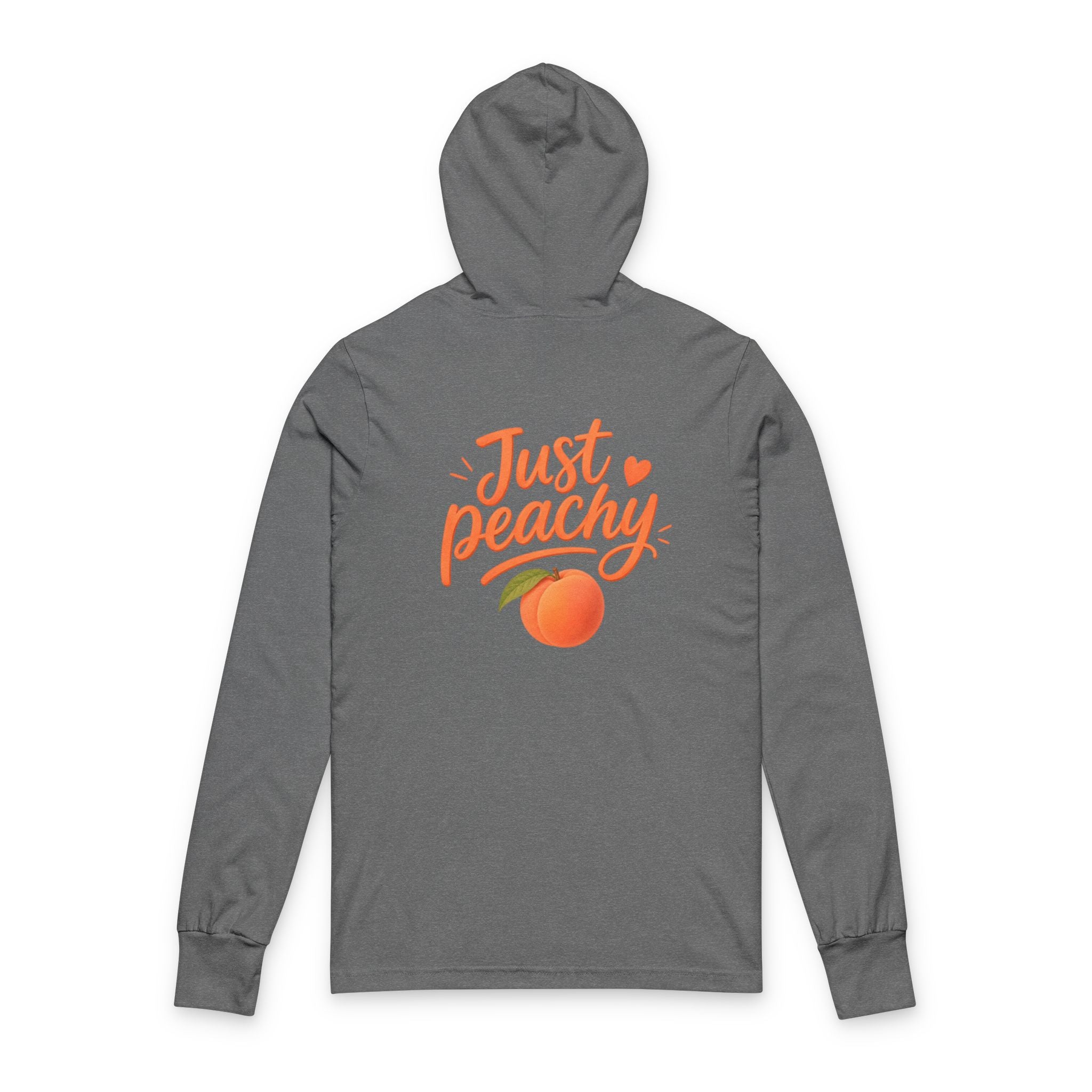 Just Peachy Hooded Long Sleeve Tee