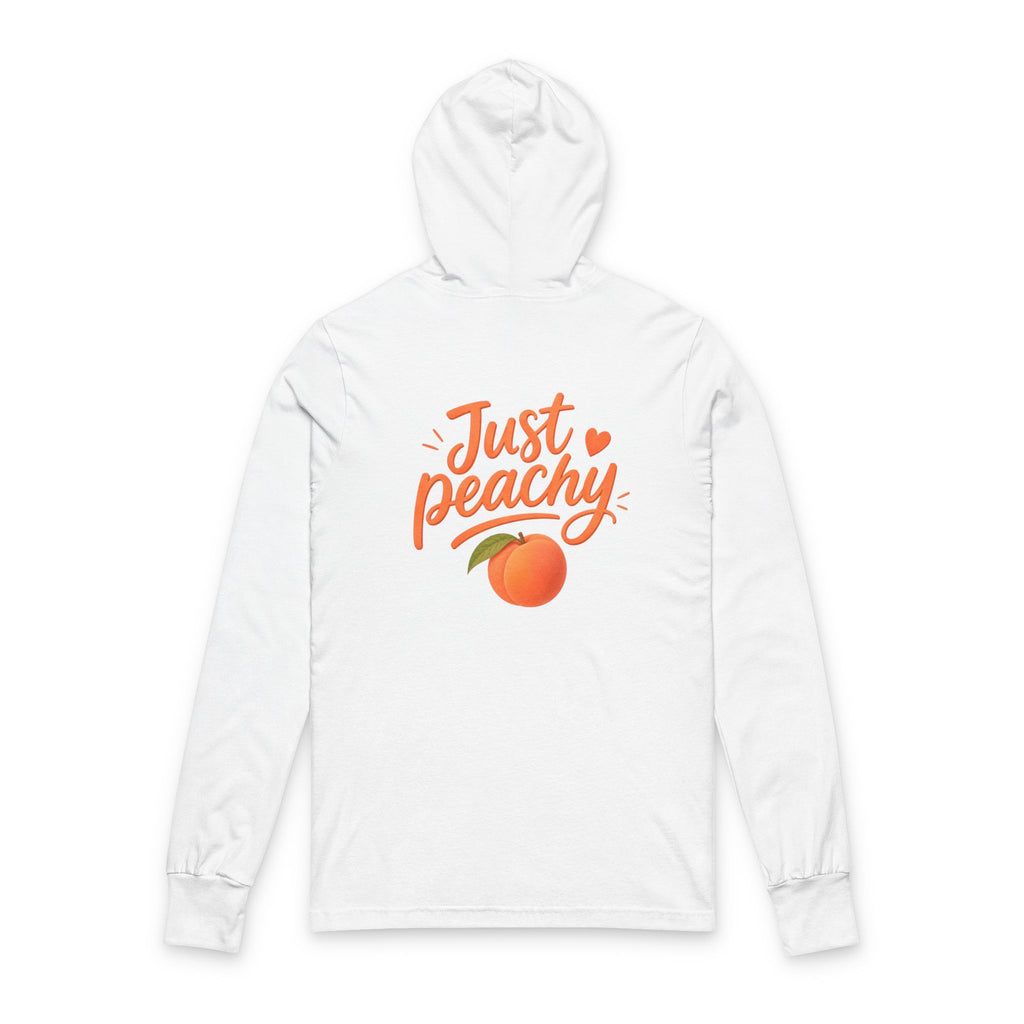 Just Peachy Hooded Long Sleeve Tee