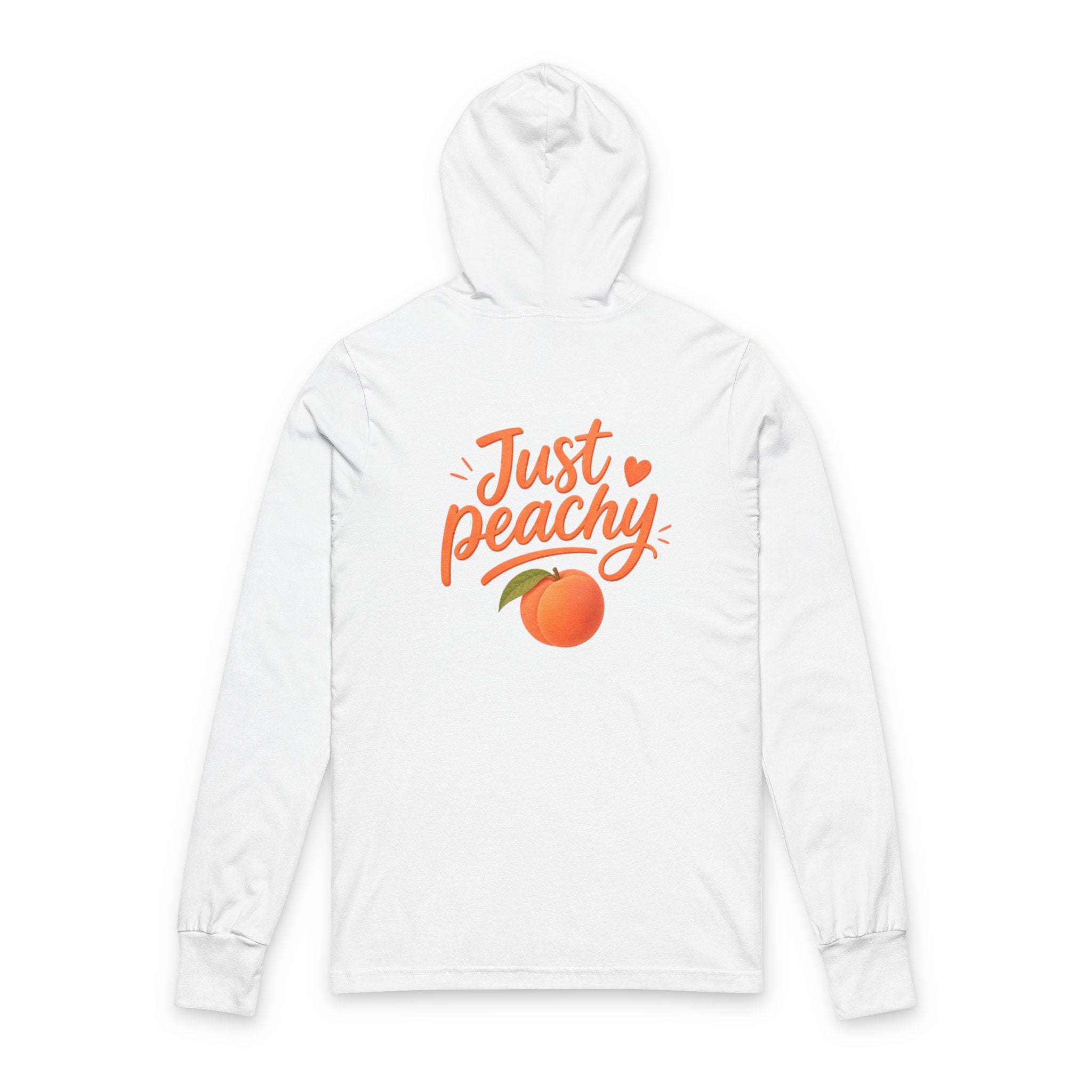 Just Peachy Hooded Long Sleeve Tee