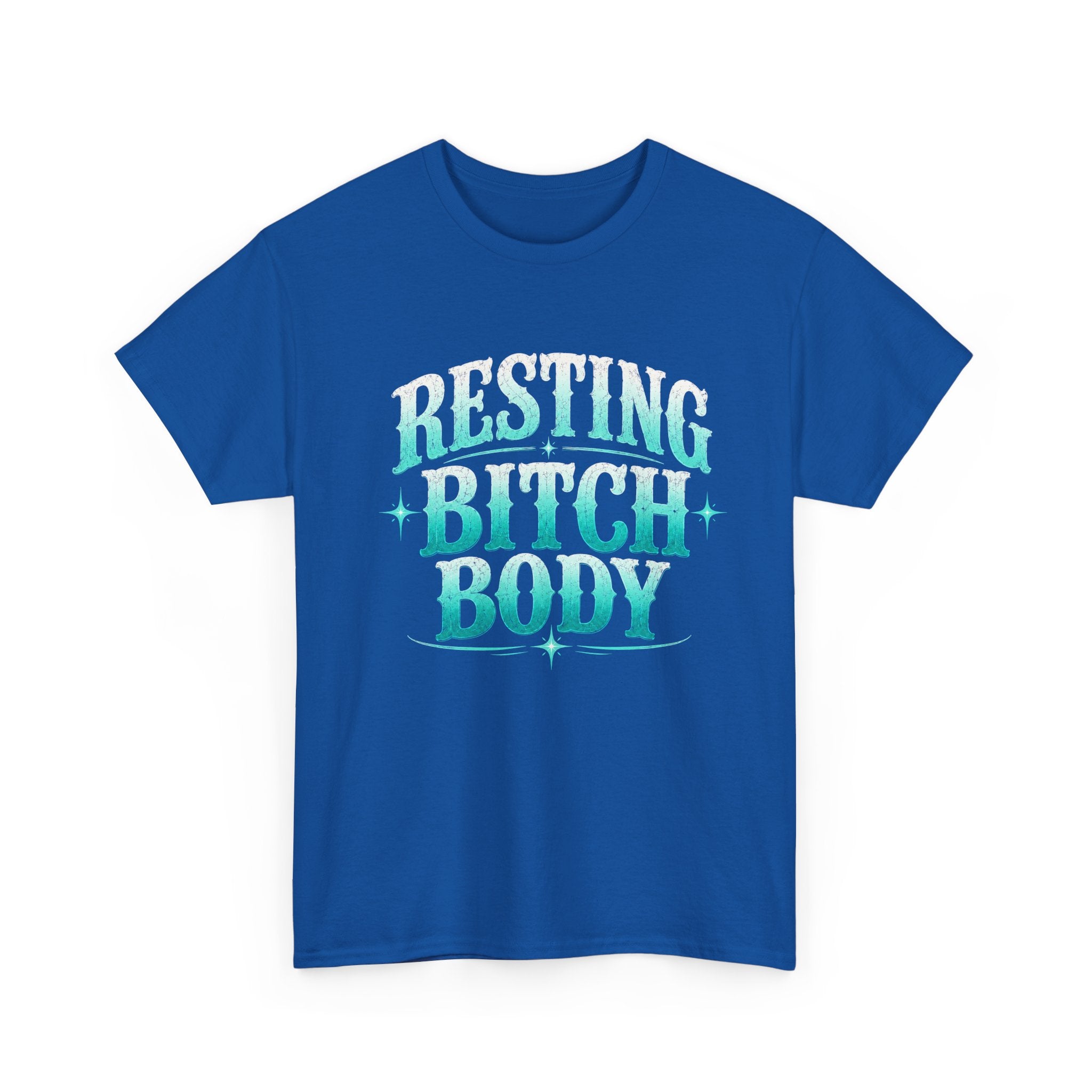 Resting Bitch Body Tee — Sassy Graphic White T‑Shirt