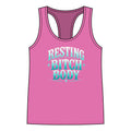 Resting Bitch Body Racerback Tank — Funny Sassy Women's Muscle Tee