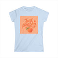 Just Peachy Women’s Tee – Cute Peach Graphic Shirt
