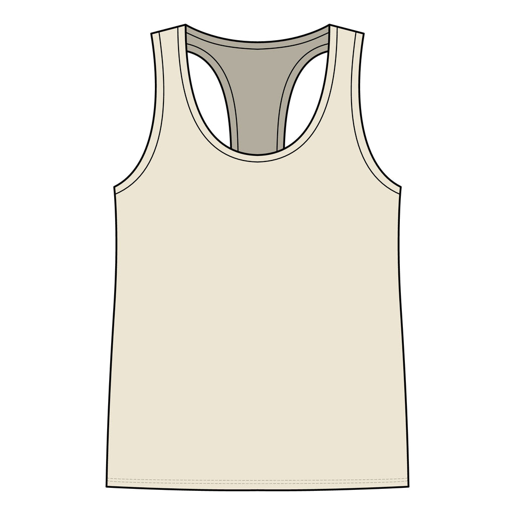 Racerback Tank – "Respectfully, I don’t give a shit" Graphic