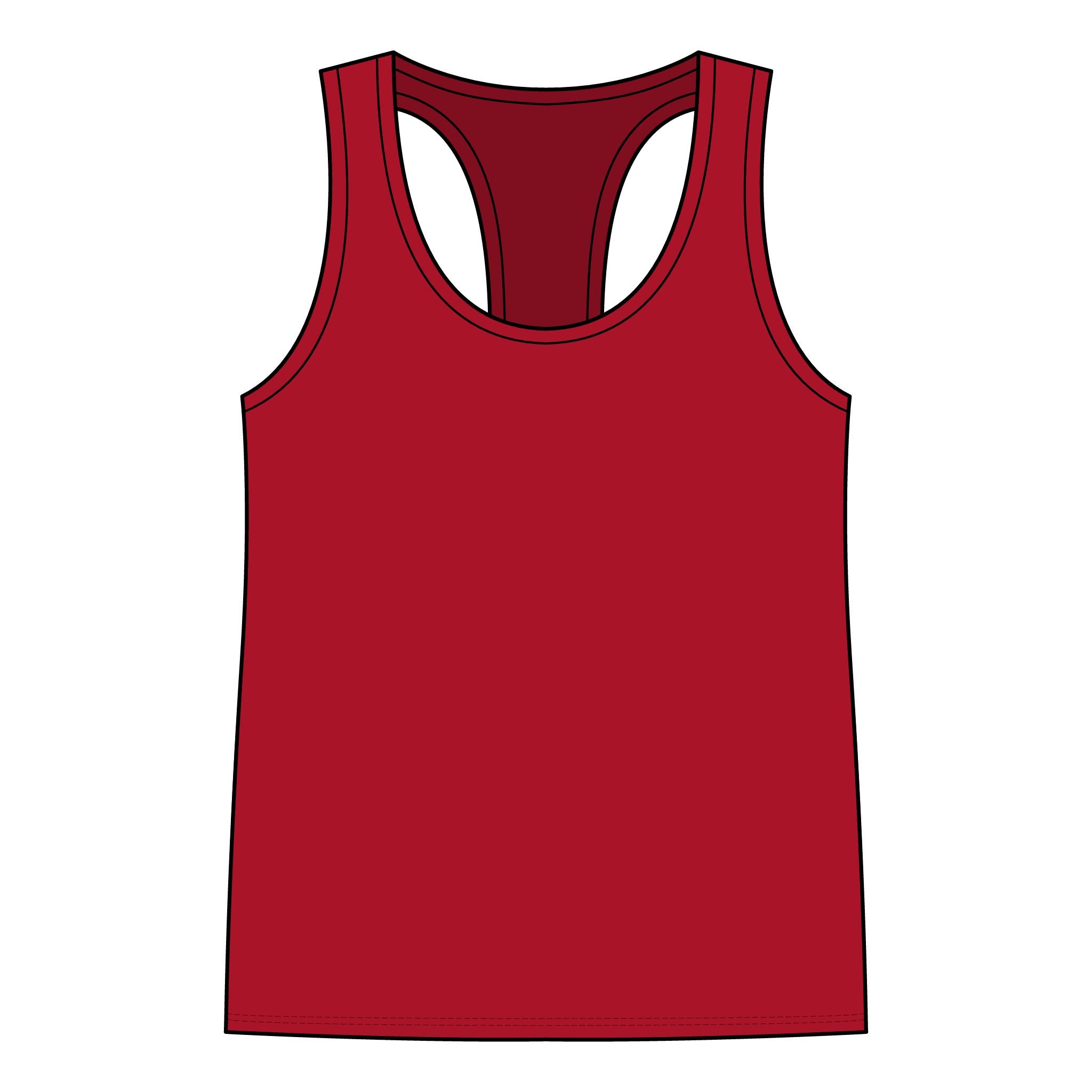 Racerback Tank – "Respectfully, I don’t give a shit" Graphic