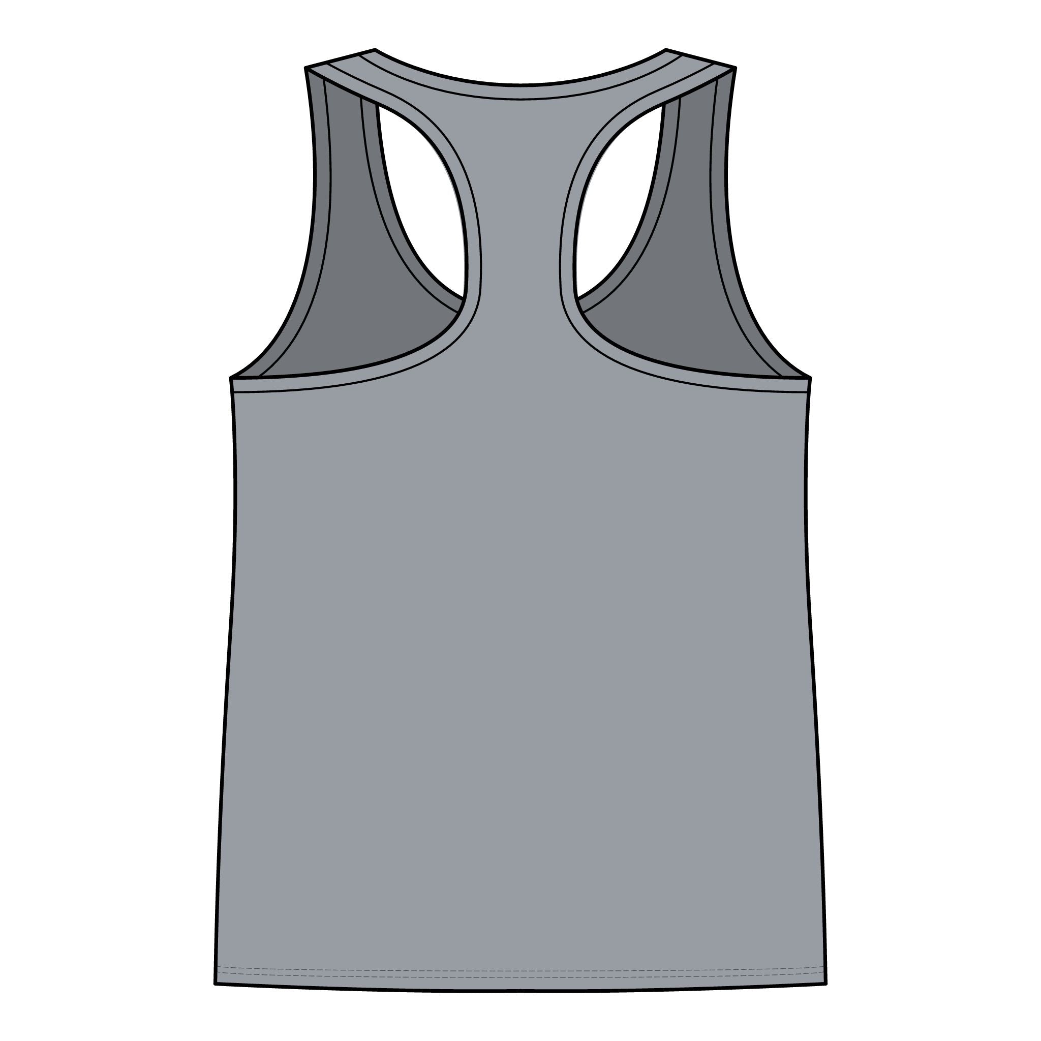Chin Up Tits Out Onward Racerback Tank — Funny Motivational Women's Tank Top