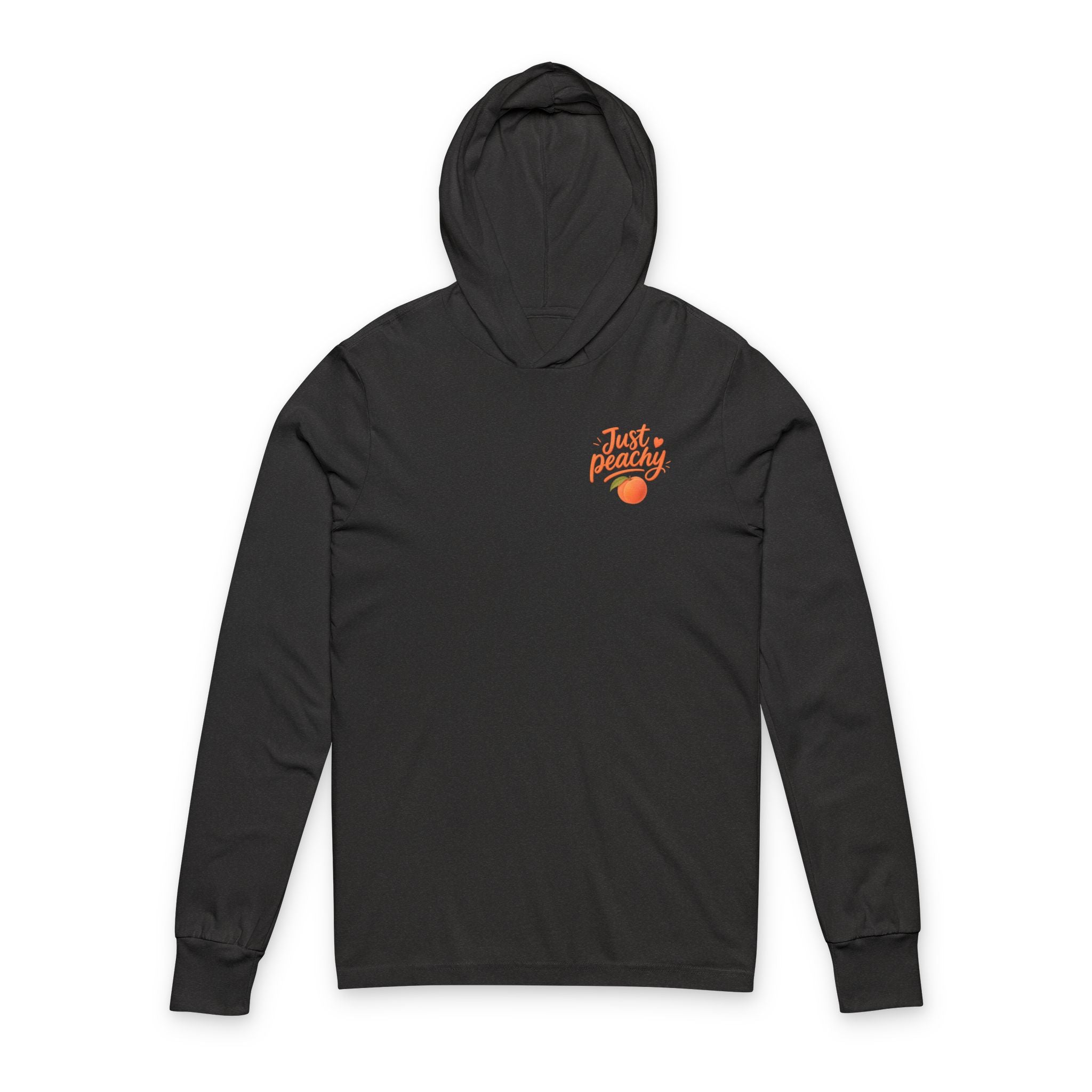 Just Peachy Hooded Long Sleeve Tee