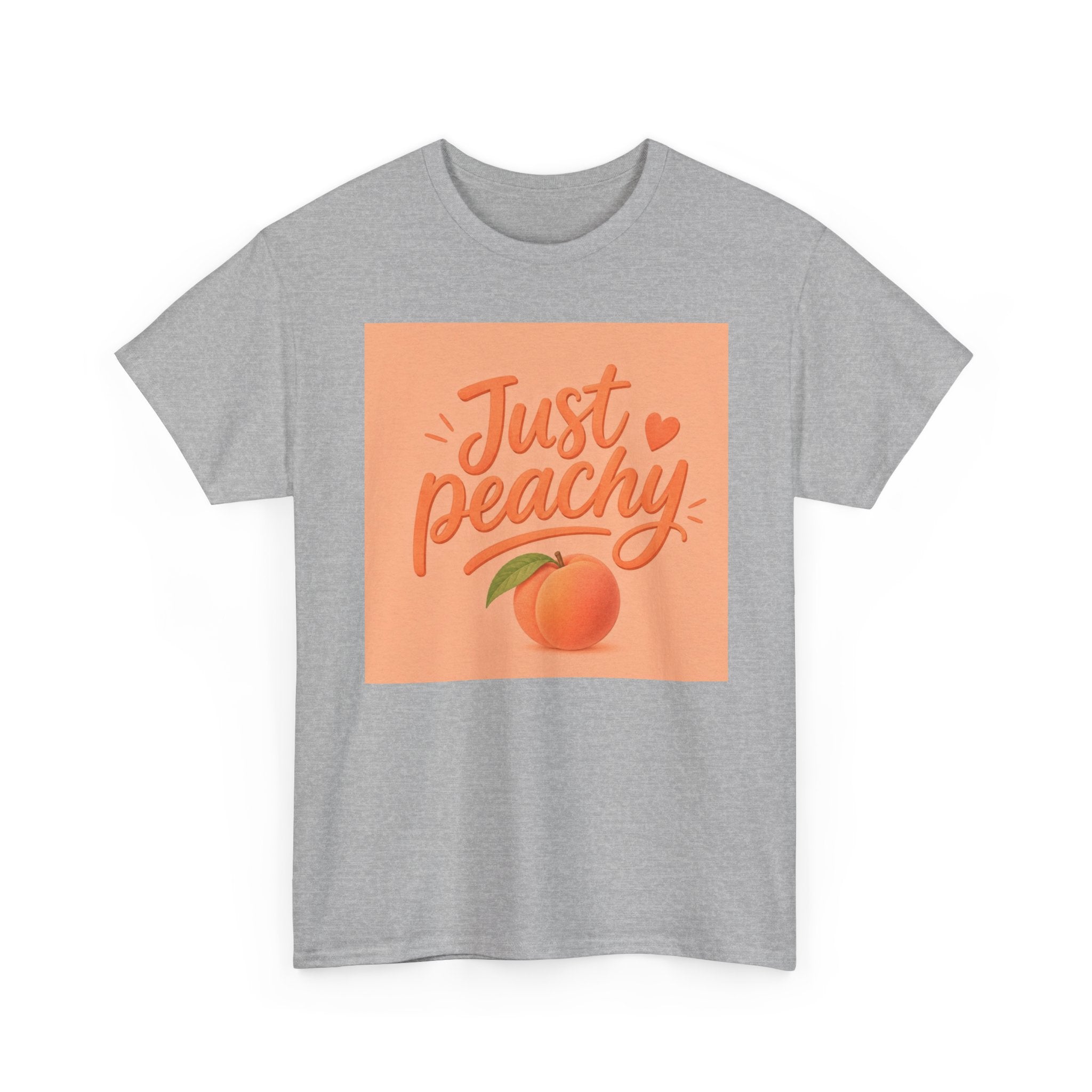 Just Peachy T‑Shirt – Retro Peach Graphic Tee