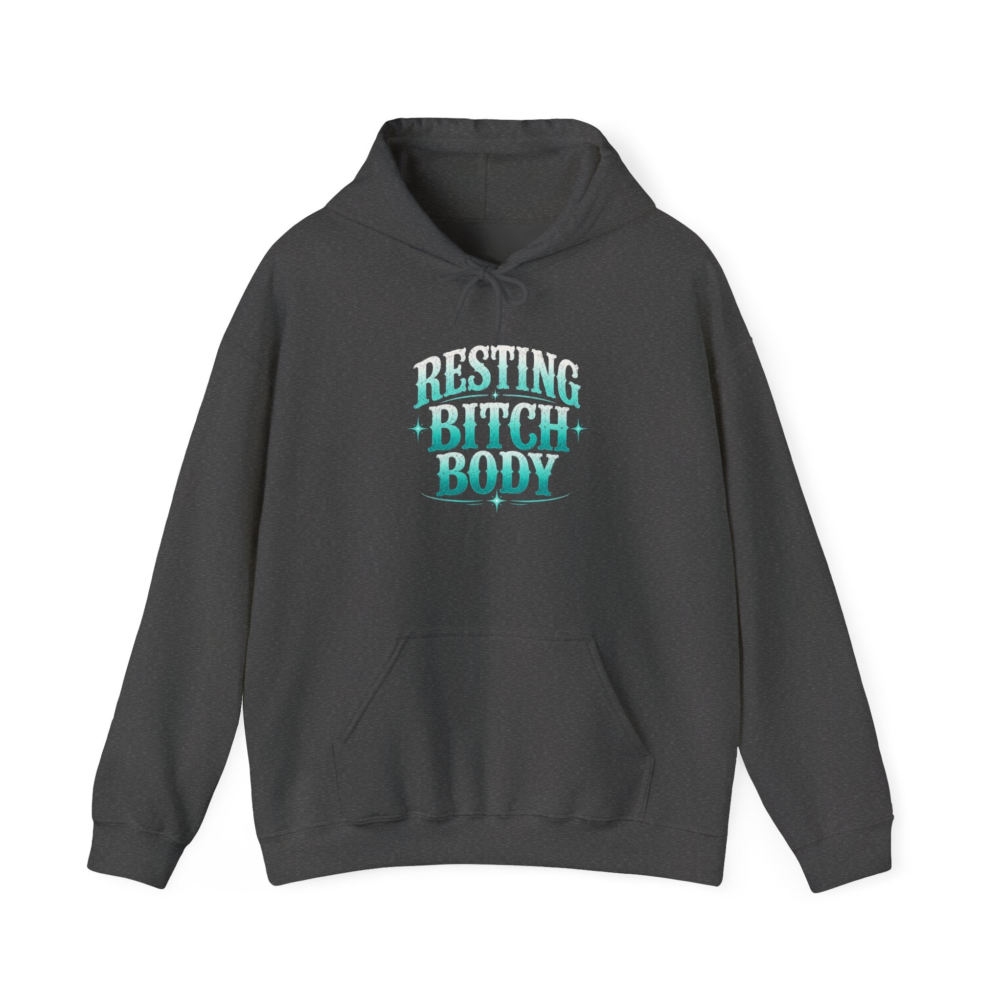 Resting Bitchy Buddy Hoodie — Funny Retro Pastel Graphic Sweatshirt