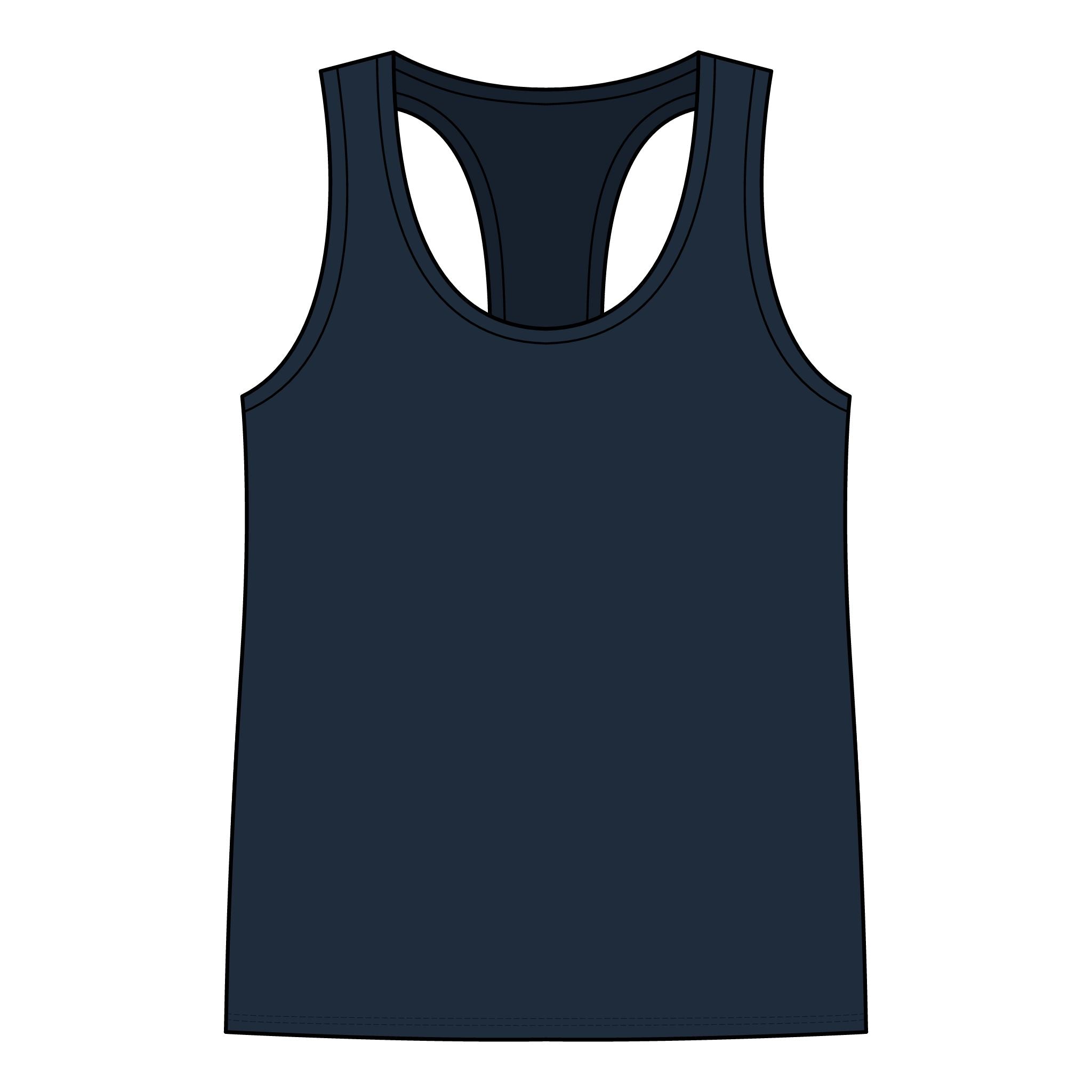 Chin Up Tits Out Onward Racerback Tank — Funny Motivational Women's Tank Top