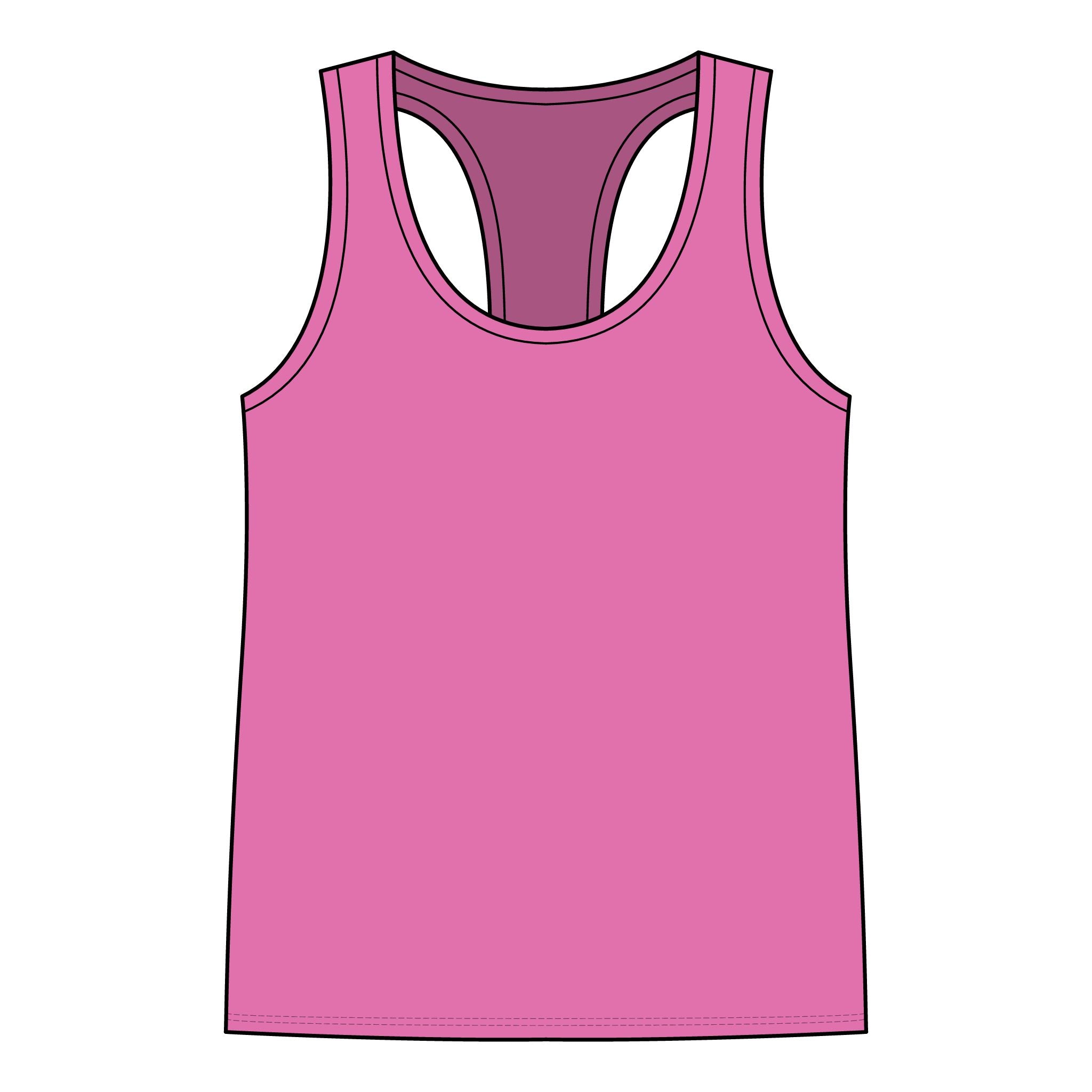 Chin Up Tits Out Onward Racerback Tank — Funny Motivational Women's Tank Top