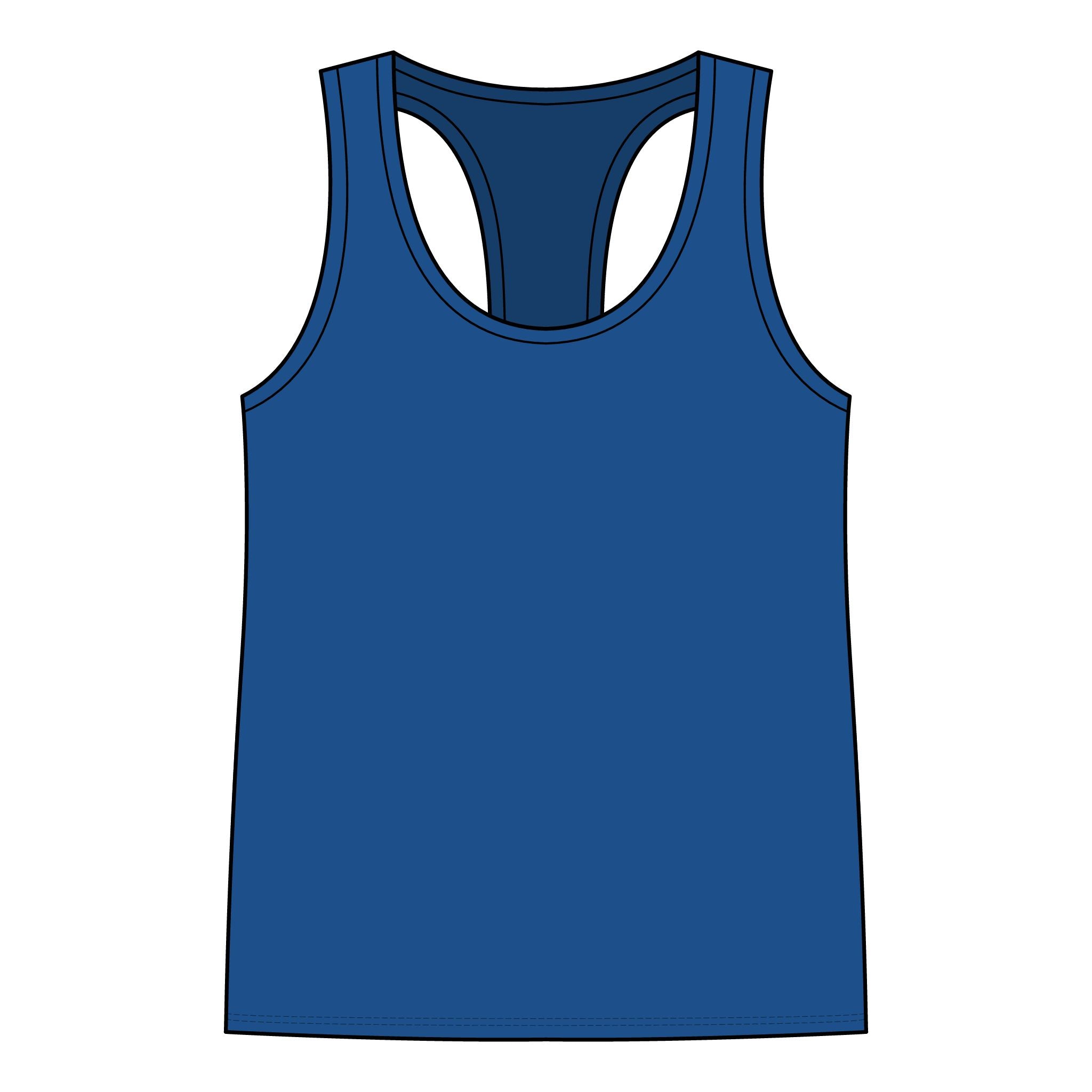 Chin Up Tits Out Onward Racerback Tank — Funny Motivational Women's Tank Top