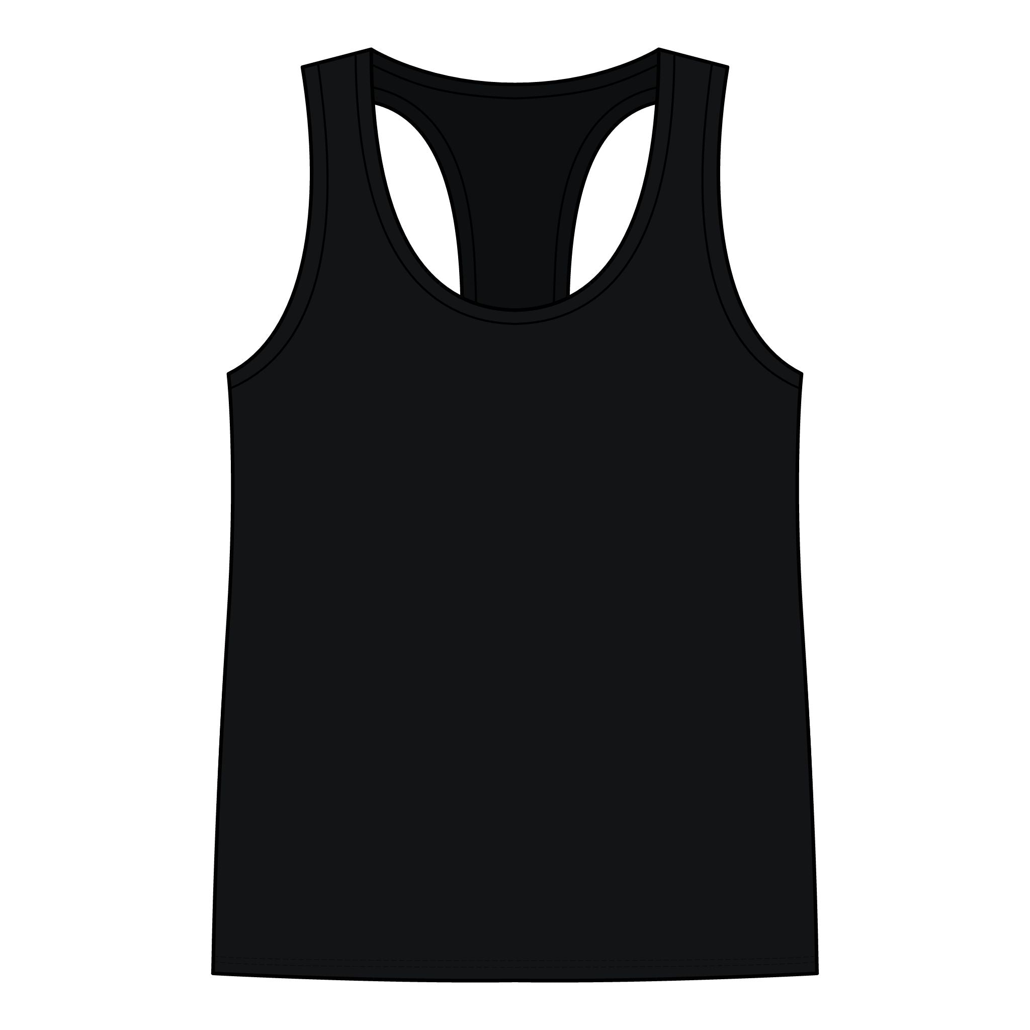 Chin Up Tits Out Onward Racerback Tank — Funny Motivational Women's Tank Top